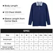 Soft Lightweight Quarter Zip Pullover For Men's | https://www.bestnamebadges.com