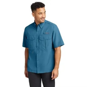 Eddie Bauer Short Sleeve Performance Fishing Shirt | https://www.bestnamebadges.com