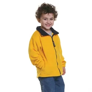 Bayside Youth USA-Made Full-Zip Fleece Jacket - 1115 | https://www.bestnamebadges.com