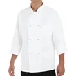 Chef Designs Eight Pearl Button Chef Coat - Tall Sizes - ... | https://www.bestnamebadges.com