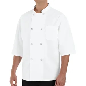 Chef Designs Half Sleeve Chef Coat - 0404 | https://www.bestnamebadges.com
