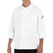 Chef Designs 100% Polyester Ten Pearl Button Chef Coat - ... | https://www.bestnamebadges.com