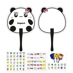 Custom Plastic Handheld Cartoon Shape Fan