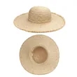 Natural Raffia Wide Brim Straw Sun Hat | https://www.bestnamebadges.com