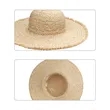 Natural Raffia Wide Brim Straw Sun Hat | https://www.bestnamebadges.com