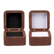2 Slot Magnetic Square Wooden Ring Box For Wedding | https://www.bestnamebadges.com