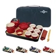 Portable Travel Ceramic Tea Set With Gift Box 13 Pieces | https://www.bestnamebadges.com