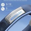 Rechargeable Neck Fan with 4000mAh Portable Neck Cooler | https://www.bestnamebadges.com