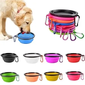 12oz Collapsible Silicone Dog Pet Bowl