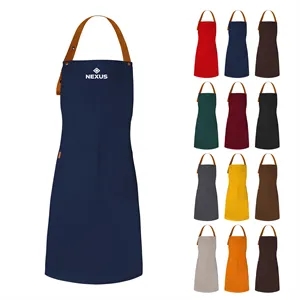 Adjustable Canvas Kitchen Apron With 2 Front Pockets
