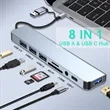 8 in 1 USB Hub Extender with SD/TF Card Reader | https://www.bestnamebadges.com