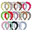 Terry Cloth Puffy Makeup Spa Headbands | https://www.bestnamebadges.com