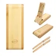 Premium Bamboo Gel Ink Pen Gift Set With Display Case | https://www.bestnamebadges.com