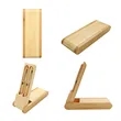 Premium Bamboo Gel Ink Pen Gift Set With Display Case | https://www.bestnamebadges.com