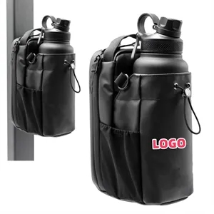 Magnetic Gym Bag Water Bottle Holder With Shoulder Strap