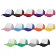 5 Panel Two Tone Mesh Back Trucker Cap | https://www.bestnamebadges.com