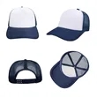 5 Panel Two Tone Mesh Back Trucker Cap | https://www.bestnamebadges.com