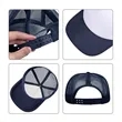 5 Panel Two Tone Mesh Back Trucker Cap | https://www.bestnamebadges.com