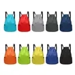 Large Sport Drawstring Backpack W/ Side Mesh Pocket | https://www.bestnamebadges.com