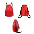 Large Sport Drawstring Backpack W/ Side Mesh Pocket | https://www.bestnamebadges.com