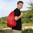 Large Sport Drawstring Backpack W/ Side Mesh Pocket | https://www.bestnamebadges.com