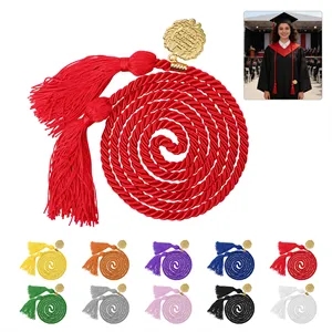 Graduation Honor Cord With Custom Charm Tag & Tassel