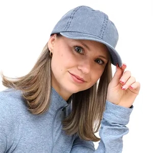 Recycled Cotton Washed 6 Panel Dad Ballcap - Unisex