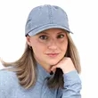 Recycled Cotton Washed 6 Panel Dad Ballcap - Unisex | https://www.bestnamebadges.com