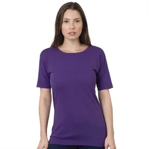 Bayside Women's USA-Made Scoop Neck T-Shirt - 3300