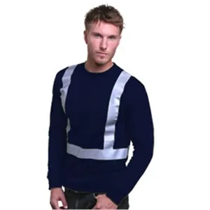 Bayside Men's USA-Made Hi-Visibility Long Sleeve T-Shirt ... | https://www.bestnamebadges.com