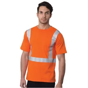 Bayside Unisex USA-Made High Visibility Pocket T-Shirt - ... | https://www.bestnamebadges.com