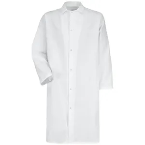 Red Kap Unisex Gripper - Front Butcher Frock - No Pockets... | https://www.bestnamebadges.com