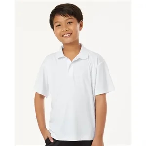 AllPro Youth Pro-Lock Performance Polo - 41800Y | https://www.bestnamebadges.com