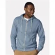 MV Sport Unisex Retro Heather Full-Zip Hooded Sweatshirt ... | https://www.bestnamebadges.com