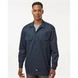 Dickies Men's Tall Long Sleeve Work Shirt - 5574T | https://www.bestnamebadges.com