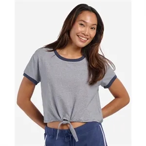 Boxercraft Women's Striped Tie Front T-Shirt - BW2107