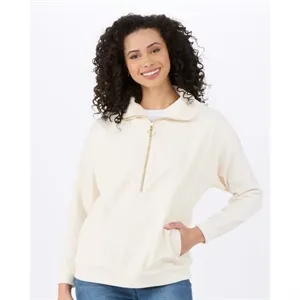 Boxercraft Women's Manchester Corded Quarter-Zip Pullover...