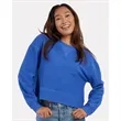 Boxercraft Women's Ribbed Knit Cropped Boxy Crew - BW5102 | https://www.bestnamebadges.com