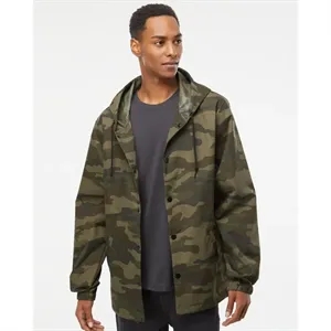 Independent Trading Co. Men's Water-Resistant Hooded Wind...