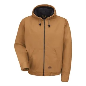 Red Kap Men's Blended Duck Zip-Front Hooded Jacket - JD20