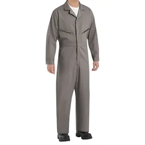 Red Kap Men's Extended Sizes Zip-Front Cotton Coverall - ...