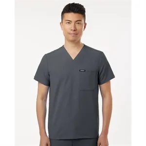 Jaanuu Men's Holmes Everyday 1-Pocket Scrub V-Neck Top - ...