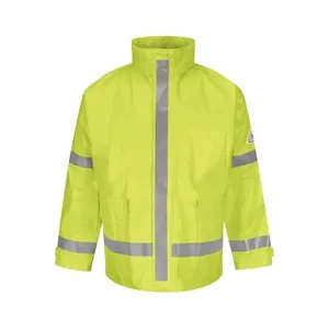 Bulwark Men's Hi-Visibility Flame-Resistant Rain Jacket -...