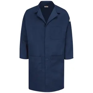 Bulwark Men's Concealed Snap Front Lab Coat - EXCEL FR® C...