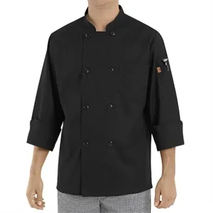 Chef Designs Black Traditional Chef Coat - KT76