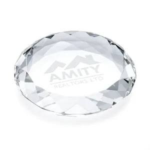 Amherst Paperweight - Round | https://www.bestnamebadges.com