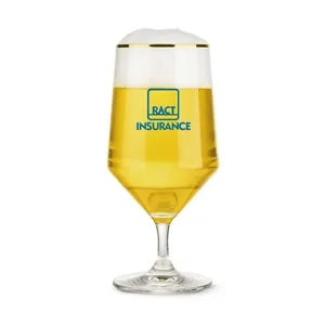 Tucson Gold Rim Beer Glass - Imprinted