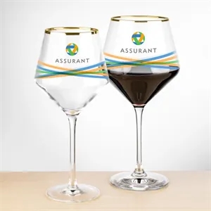 Tucson Gold Rim Burgundy Wine - VividPrint™