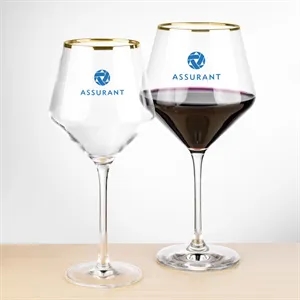 Tucson Gold Rim Burgundy Wine - Imprinted
