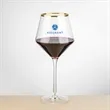 Tucson Gold Rim Burgundy Wine - Imprinted | https://www.bestnamebadges.com